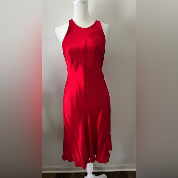 Lauren Ralph Lauren Red Halter Dress size 6 - Picture 2 of 5